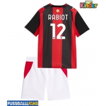 AC Milan Adrien Rabiot #12 Heimtrikotsatz Kinder 2026-27 Kurzarm (+ Kurze Hosen)